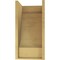 Ekena Millwork 11"W x 11"D x 22"H Wide Alpine Rough Cedar Woodgrain TimberThane Corbel, Primed Tan CORUR11X11X22ALPRCPR - alternate 3